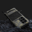 Etui pancerne do Samsung Galaxy S24 Ultra, Military Kickstand, zielone camouflage