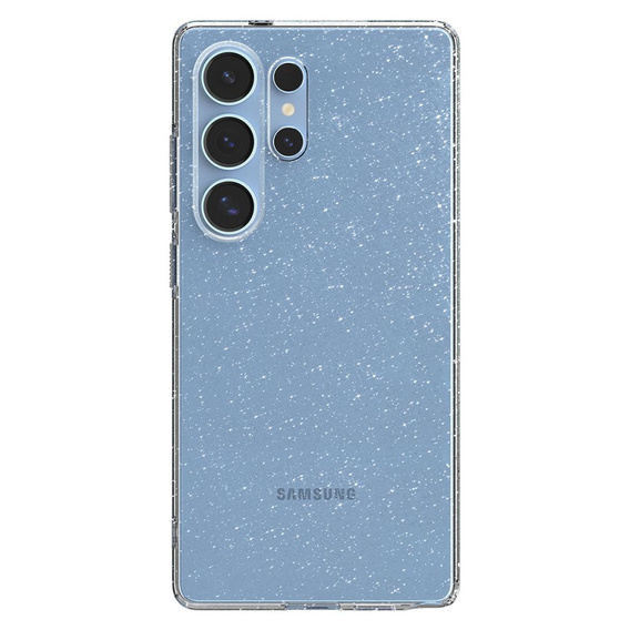 Etui Spigen do Samsung Galaxy S25 Ultra, Liquid Crystal Glitter, przezroczyste + Szkło hartowane