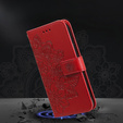 Etui z klapką do Samsung Galaxy A54 5G, Mandala, czerwone