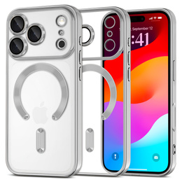 Etui do iPhone 17 Pro Max Electro MagSafe – srebrne