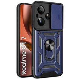 Etui pancerne do Realme GT 7 / 7T, CamShield Slide, niebieskie