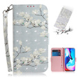 Etui Wallet do Motorola Moto G9 Play/E7 Plus, Flower Branch