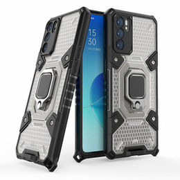 Etui ERBORD Kickstand Honeycomb do Oppo Reno6 5G, Grey