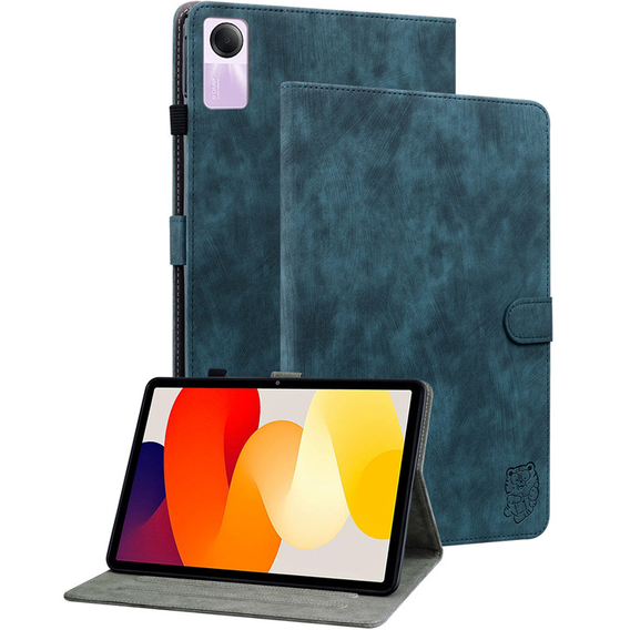 Etui do Xiaomi Redmi Pad SE 11", Wallet Pen Slot, niebieskie