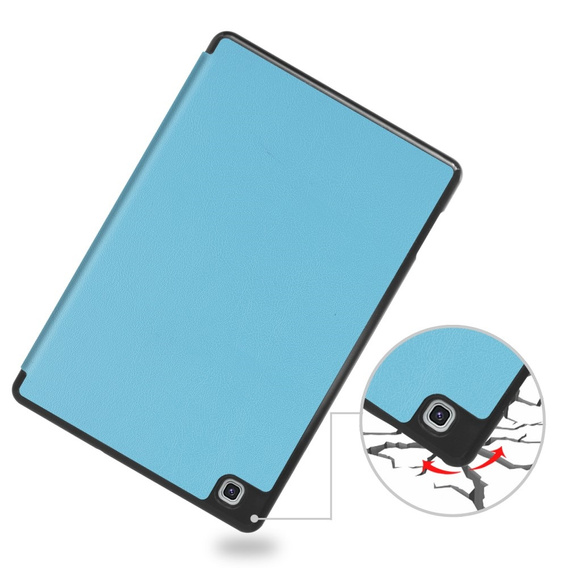 Etui do Samsung Galaxy Tab S6 Lite Tri-fold, z miejscem na rysik, niebieskie