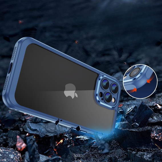 Etui do iPhone 12 Pro Max, ERBORD Impact Guard, niebieskie
