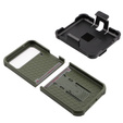 Etui pancerne do Samsung Galaxy Z Flip 4 5G, Dexnor Clip Holder, zielone