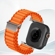 Pasek Nylonowy do Apple Watch 1/2/3/4/5/6/7/8/9/10/11/SE Ultra 1/2/3 42/44/45/46/49mm, Pomarańczowy