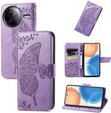 Etui z klapką do Xiaomi Poco F7 Ultra, Butterfly, fioletowe