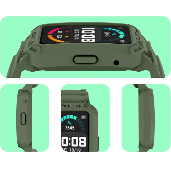 2w1 Pasek + Etui do Huawei Watch Fit, Zielony
