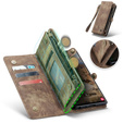 Etui CASEME do Samsung Galaxy S25 Ultra, Retro Leather Wallet, z paskiem, brązowe