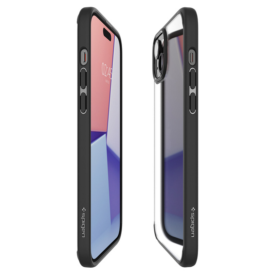 Etui Spigen do iPhone 15 Plus, Ultra Hybrid, przezroczyste / czarne