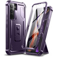 Etui pancerne do Samsung Galaxy S22, Dexnor Full Body, Fioletowe