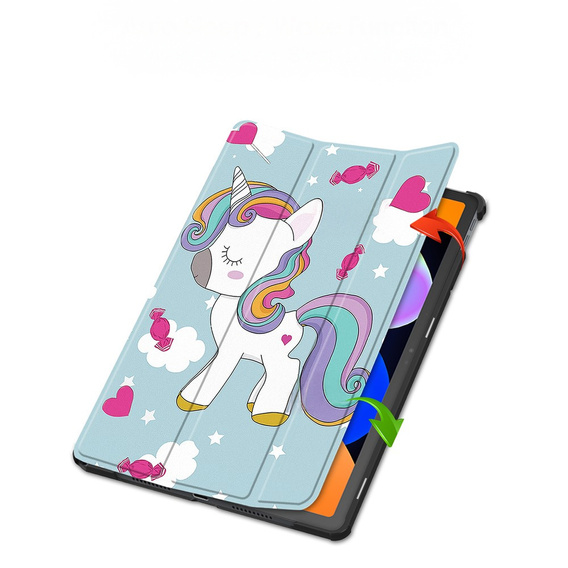 Etui do Lenovo Idea Tab 11" 2025 TB336FU TB336ZU, Smartcase, z funkcją podstawki, Jednorożec