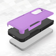 Etui pancerne do Samsung Galaxy S23 FE, Dual Shockproof, fioletowe