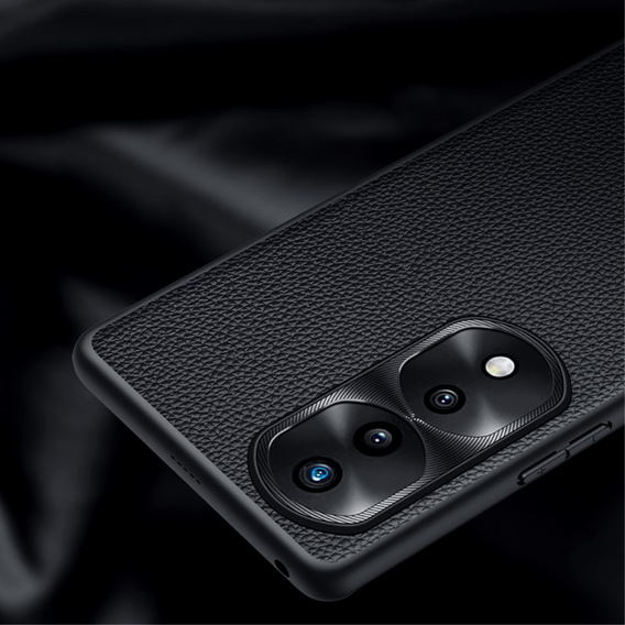 Etui skórzane do Honor 70 5G, Obudowa leather hybrid Case, Czarne