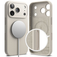 Etui Ringke do iPhone 17 Pro Max, Silicone Magnetic MagSafe, Stone