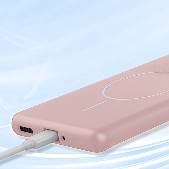 Etui do Honor Magic 8 Lite, Silicone Lite, różowe