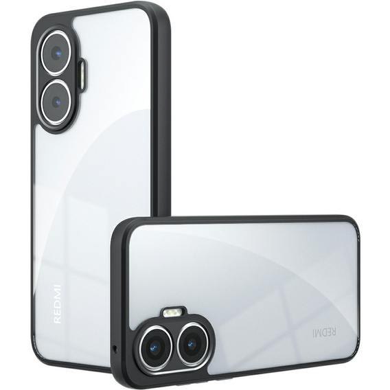 Etui Fusion Hybrid przezroczyste do Xiaomi Poco F7 – smukła ochrona z widocznym logo