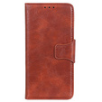 Skórzane Etui Wallet do Motorola Moto E20/E30/E40, Brown