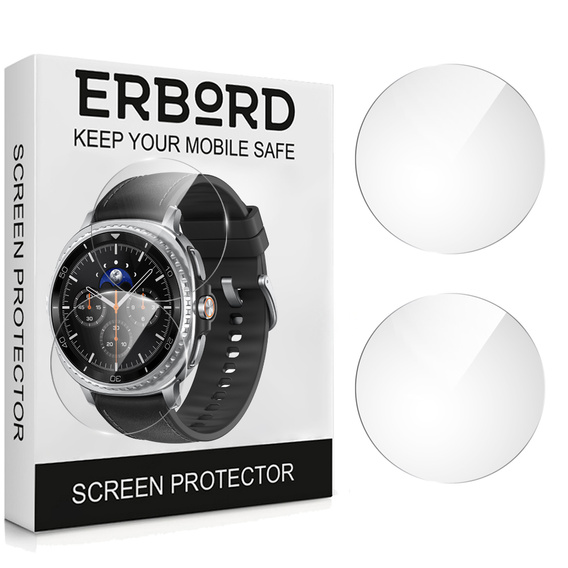 2x Szkło Hartowane ERBORD do Samsung Galaxy Watch 8 Classic 46mm, Szybka
