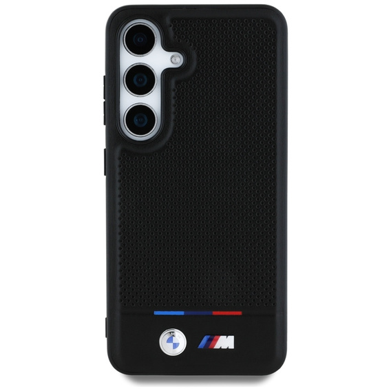 Etui BMW do Galaxy S25, Tricolor Stipe do MagSafe, Czarne