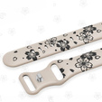 Pasek Silikonowy do Apple Watch 1/2/3/4/5/6/7/8/9/10/11/SE Ultra 1/2/3 42/44/45/46/49mm, Floral, Beżowy / Czarny