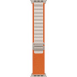 Pasek Nylonowy do Apple Watch 1/2/3/4/5/6/7/8/9/10/11/SE Ultra 1/2/3 42/44/45/46/49mm, Pomarańczowy / Beżowy