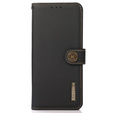 Etui KHAZNEH RFID do Xiaomi 13T / 13T Pro, Litchi Texture, czarne