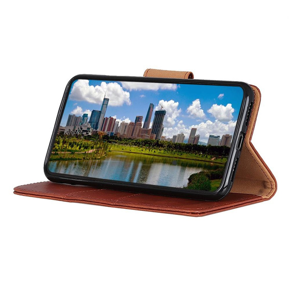 Skórzane Etui Wallet do Samsung Galaxy A20E - Brown