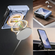 Etui do Samsung Galaxy Z Flip7 FE / Z Flip6, Tongate MECH Magsafe, niebieskie