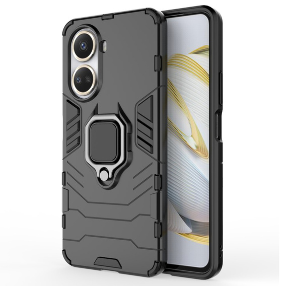 Etui do Huawei nova 10 SE, Kickstand Ring, czarne