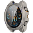 2w1 Etui + Szkło Hartowane do Garmin Fenix 8 43mm, Tytanowy / Niebieski