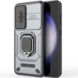 Etui KickStand Camera Lens do Samsung Galaxy S24, szare