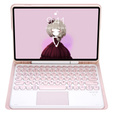 Etui z klawiaturą do Samsung Galaxy Tab S6 Lite 10.4" 2020/2022/2024, Touchpad Pen Slot, różowe rose gold