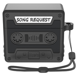 Etui silikonowe na Apple Airpods Pro 3, Kaseta Retro, czarne