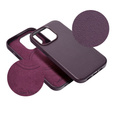 Etui Leather Mag Cover do iPhone 15 Plus, fioletowe