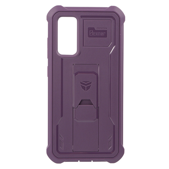 Etui pancerne do Samsung Galaxy S20 FE, Dexnor Full Body, ciemnofioletowe