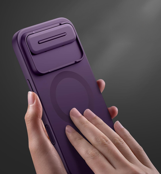 Etui do iPhone Air, Suritch Shockproof, do MagSafe – fioletowe
