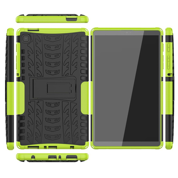 Etui do Samsung Galaxy Tab A7 Lite, Tire Armor, czarne / zielone