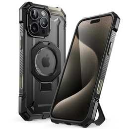 Etui Supcase do iPhone 16 Pro, Unicorn Beetle Grip Mag, Czarne