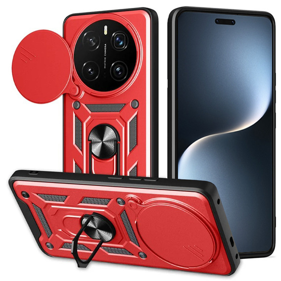 Etui pancerne do Honor Magic 7 Pro, CamShield Slide, czerwone