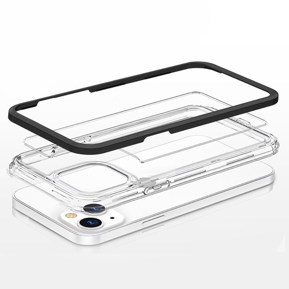 Etui ERBORD do iPhone 13, Hybrid Frame, Black