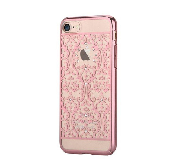 Etui DEVIA Baroque Swarovski Crystals do iPhone 7/8/SE 2020/SE 2022 - Różowy, rose gold