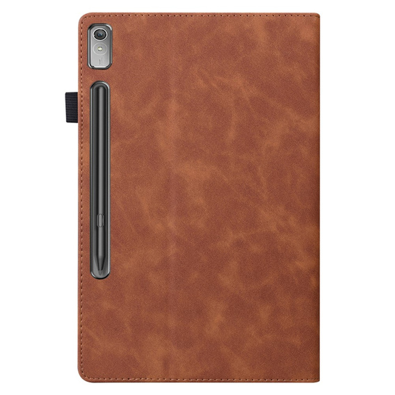 Etui do Lenovo Tab P11 Pro Gen 2 TB132FU TB132XU 11.2", Classic, z miejscem na rysik, brązowe