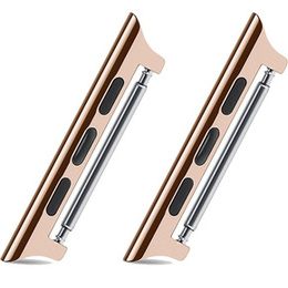 Zapięcie ze stali nierdzewnej do zegarka Apple Watch 1/2/3/4/5/6/7/8/9/10/11/SE Ultra 1/2/3 42/44/45/46/49mm, Rose Gold