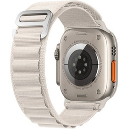 Pasek Nylonowy do Apple Watch 1/2/3/4/5/6/7/8/9/10/11/SE 38/40/41/42mm, Biały