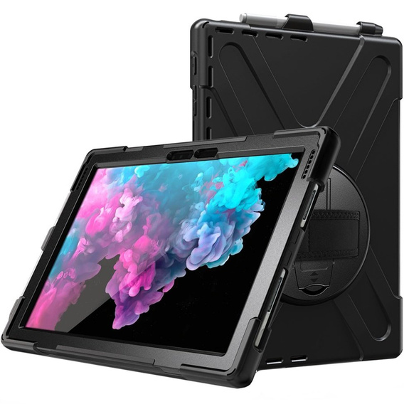 Etui do Microsoft Surface Pro 7+/ 7 / 6 / 5 / 4, Pancerne Ochronne, Czarne