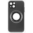 Etui do MagSafe do iPhone 13, Hole for Apple Logo, szare