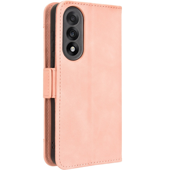 Etui z klapką do OnePlus Nord 5, Card Slot, różowe